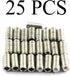 RuiLing 25PCS 1/4-20x1/2" Hexagon Hex Socket Set Screws, 304 Stainless Steel Full Thread Cup Point Grub Screws