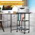 Black Printer Stand with Storage, 3 Tier Rolling Cart with Wheels, Large Printer Table for Home Office