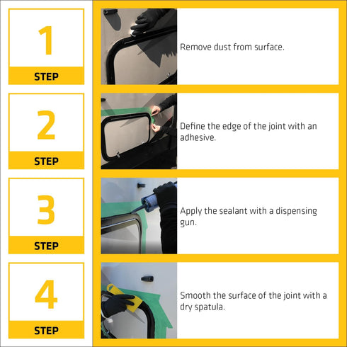 Sika Sikaflex-221, Black, Multi-purpose Polyurethane Sealant/Adhesive, 10.1 fl oz