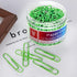 Paper Clips Assorted Sizes, 400 Pieces, Sturdy Coated Paper Clips, 2" (50mm) Large and 1.3" (33mm) Medium Size for
