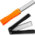 2 Pack Garden Tool Sharpener, Folding Pocket Diamond Knife Sharpener, 400/600 Grit for Outdoor & Kitchen