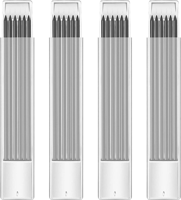 Hiboom 24 Pieces HB Refill for Carpenter Pencil - Long Lasting Pencil for Mechanical Pencil Woodworking Construction