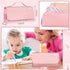 Crtiin 74 Pcs Kawaii Cherry Blossom Stationery Set, Mechanical Pencil, Cherry Erasers, Pencil Refill for School Office