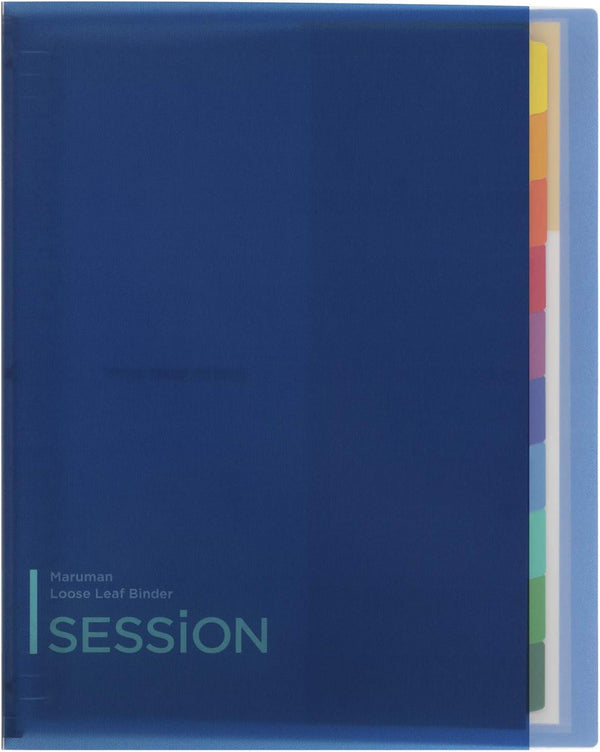 Maruman F584-02 Loose Leaf Binder, A4, Session, 30 Holes, Blue