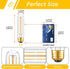 Dimmable E26 T10 Bulb Bulbs 6W(60W Bulb Bulbs Light,Chandelier,Hutch,2700K 600LM,6 Pack LED Tube Light