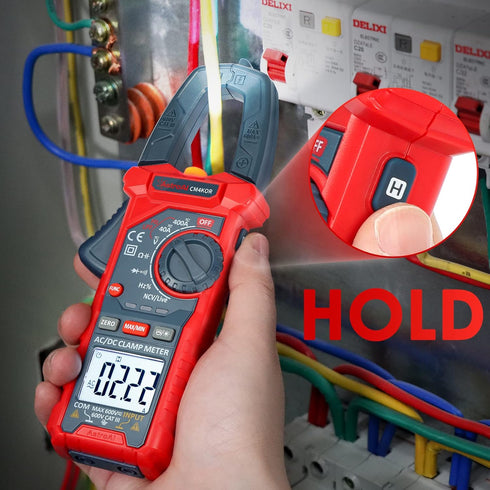 AstroAI Digital Clamp Meter Multimeter, 4000 Counts, Auto-ranging Amp Tester for AC/DC Voltage & Current