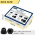 Vifmy Kit,M3 M4 M5 M6 M8 M10 155PCS Sets,Nut Metric Black Nylon Acorn Nuts Assortment UNC Cap Nuts Caps for Bolt,Dome