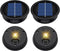 Daknswte 4 Pack Solar Light Replacement Top, Solar Panel for Outdoor Lights (Top