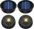 Daknswte 4 Pack Solar Light Replacement Top, Solar Panel for Outdoor Lights (Top