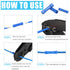 90 22-10 22,20,18,16,14,12,10 Pcs Butt Splice Connectors Kit AWG Electrical Crimp Terminal Connector Kits Assorted Butt