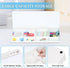 Glass Desk Whiteboard Small Dry Erase Board Desktop White Board with Storage Drawer Computer Keyboard Stand Desk Organizer Office Accessories School Supplies with 4 Markers 1 Eraser, White by DOLLAR BOSS