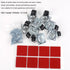 Mini Caster Wheels, 0.5 Inch Low Profile Nylon Tiny Swivel Casters, 8 Pack for Small Appliances