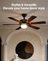 750lm 3000K 2 Bulbs, VEVOR Ceiling Fan Light Kit, Fan Light Kit with Pull Chain, LED Modern Replacement Fixture