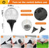 MLKNK 4 Pack Solar Globe Lights Outdoor Waterproof-Solar Balls-Solar Garden Lights-Orbs for Outside Cracked Glass Ball