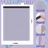 Fuutreo 8 Pcs 8.5'' x 11'' Colored Legal Pad Writing Pads, Narrow Ruled 50 Sheets, Office Supplies, Taro Color