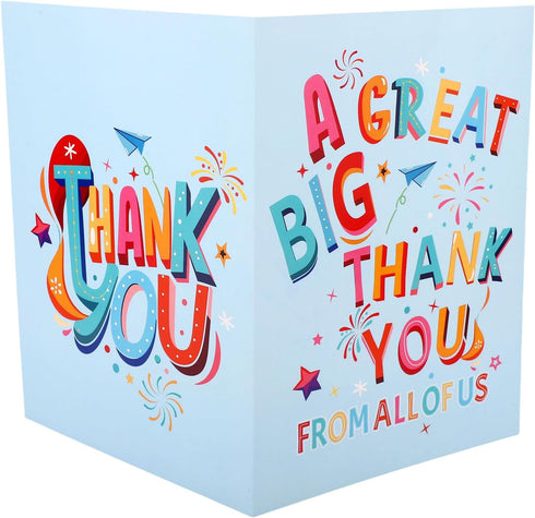 Gosknor Large Thank You Card, 15.75x10.63in Giant Jumbo A Great Big Thank You