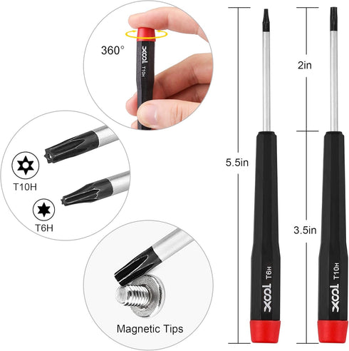 XOOL 17 in 1 Tri Tip Screwdriver, Professional Game Bit Repair Tools Kit for Switch, PS3, PS4, Xbox