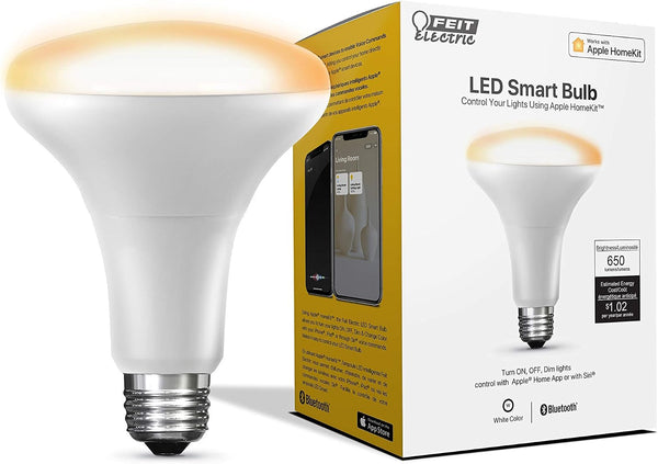 Feit Electric BR30/SW/HK 65W Equivalent BR30 Flood Smart, Works with Apple HomeKit