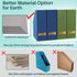 Magazine Holder and Desk Organizer, 2-Pack Leaf Green Paperboard Storage Box for Documents and Magazines