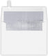 LUXPaper A7 Foil Lined Invitation Envelopes - White w/Silver LUX Lining - 5 1/4" x 7 1/4" - 50 Qty