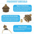 PATIKIL 25 25mm 1 Set x Lamp Finials Caps Knob, Solid Brass Lamp Shade Top Decoration Screw Cap Nuts with Brass