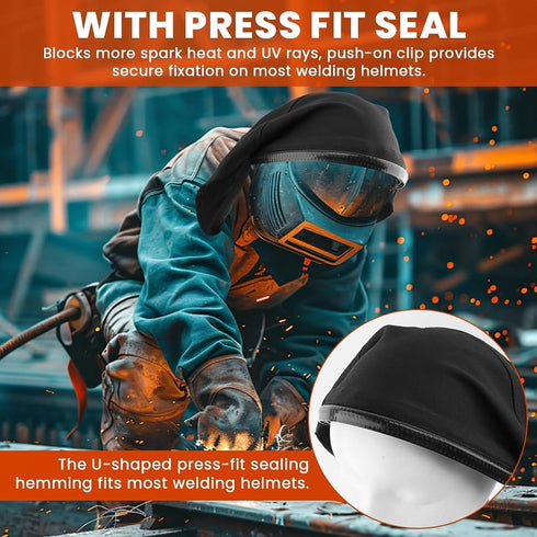 LVOERTUIG Cover,2Pcs Set, Welding Helmet Welding Helmet Cover and Helmet Bib Full Protection Welding Hood Welding