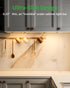 Dimmable Counter 3pcs 12 Inch, 3000K Under Cabinet Lighting Plug-in, Under Lights for Kitchen, Warm White Linkable USB