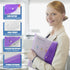 Binder Pocket Organizer Folders, 12 Pack Expandable Plastic Envelopes with 11 Holes for 2/3/4 Ring Binder