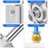 TAILONZ PNEUMATIC 32mm Bore 50mm Stroke Small Thin Cylinder, Aluminum Pneumatic Air Cylinder SDA32-50