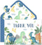 Whaline 50 Pack Dinosaur Thank You Cards Boxed Watercolor Greeting Cards with