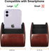 SITHON Remote Control Holder with 5 Compartments, PU Leather Remote Caddy Desktop Organizer for TV, DVD, Media Player