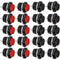 Clyxgs Momentary Push Button Switch No Lock SPST Mini Round Switches, AC 250V / 3A, 20PCS