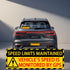 Besttile 4 10x3.5 Inches PCS Speed Limits Maintained Stickers Vehicle Speed is Monitored by GPS Warning Signs Safe