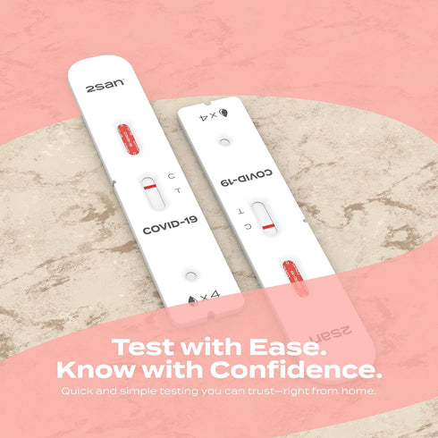2San COVID-19 10 (2 Pack) Home Test, Antigen Rapid Test, Results in Minutes, FDA Cleared, Covid Test Kit at Home, Easy