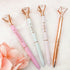 LADY&HOME 10 Pcs Bridesmaid Pens, Large Diamond Crystal Metal Ballpoint Pens for Women Wedding Bridal Shower Favors