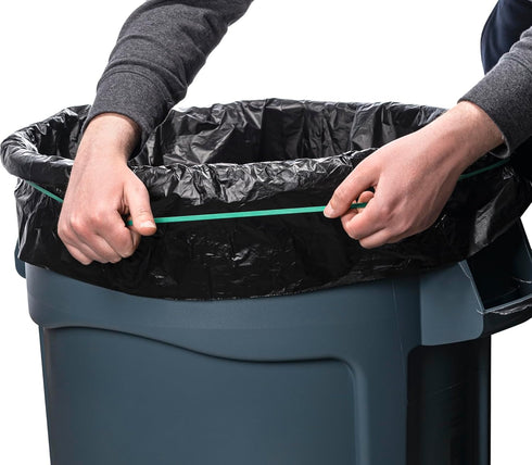 Mini n Mod 55 6 Pack 55 55 Rubber Bands for Gallon Trash Cans | Secure Gallon Trash Bags | Heavy Duty, Durable