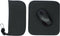 Travel Mouse Case Electronics Organizer Bag, Pouch with Extra Rolled Up Travel Mouse Pad, Solid Black