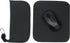 Travel Mouse Case Electronics Organizer Bag, Pouch with Extra Rolled Up Travel Mouse Pad, Solid Black