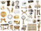 Seasonstorm Vintage Golden Home Furnishing Aesthetic Happy Planner Diary Journal Stationery Scrapbooking Stickers
