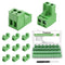 Tnisesm 16Pcs 2 Pin Screw Terminal Block Connector, 5.08mm Pitch Pluggable for 28-12AWG Cable, 300V 15A