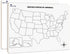 SCRIBBLEDO 11”x14” United States Map Dry Erase Board for Kids, Teacher Student Classroom Learning Practice