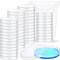 Fabbay 120 Pack Sterile Plastic Petri Dishes with Lids, 90 x 15 mm Deep Clear Lab Dishes for Science Projects