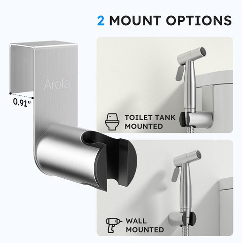 Arofa Handheld Toilet Bidet Sprayer for Toilet-Adjustable Water Pressure Control with Bidet Hose for Feminine Wash