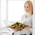 Sunflower Pattern 3 Ring Binder - Clipboard Binder with 2 Pockets, 1.5 Inch Heavy Duty Round Ring for Office Supplies