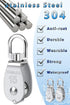 Can Swivel Rope Pulley Cable Pulley Block 304 Stainless Steel Small Heavy Duty M15 M20 M25 M50 for Gym Equipment