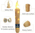 2pcs 6inch Vigils(LW2P-WH) Magical Candlesticks Flameless Taper Candle, White LED Tapered Candles Remote Dipped Candle