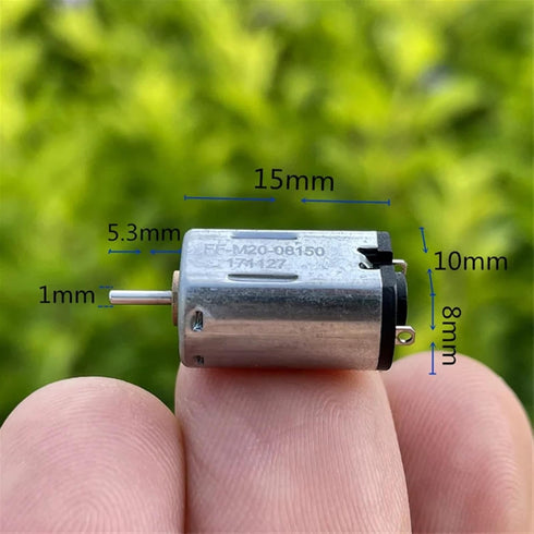 RNUDBLSK 10PCS FF-M20 10mm*8mm 1.5V 3V 3.7V 15000RPM Electric Motor DC High Speed Precious Metal Motor DIY Toy Car Boat