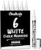 Chalkola White Chalk Markers - White Dry Erase Liquid Chalk Pens for Chalkboard, Blackboard, Window, Bistro, Car Glass,