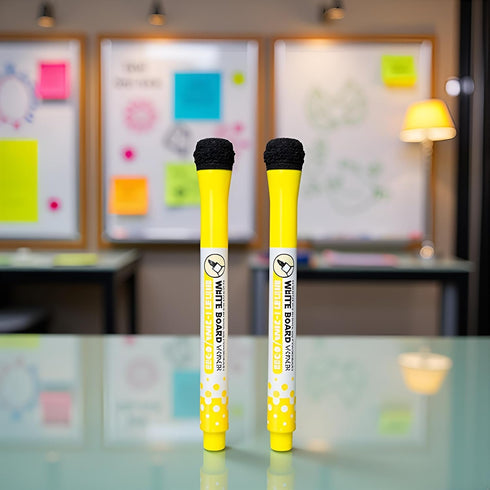 Mozff 3 Pcs Magnetic Whiteboard Pen Writing Drawing Erasable Board Marker Office Supplies Erasable Whiteboard Pen Dry