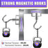 TRYMAG 25 Pack Heavy Duty Magnetic Hooks, 80Lbs+ Neodymium Magnets for Hanging, Toolbox, Grill, Cruise Cabin